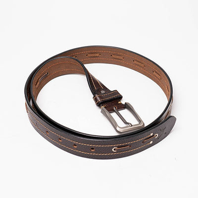Gents Casual Leather Belt -  Brown