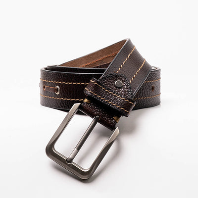 Gents Casual Leather Belt -  Brown