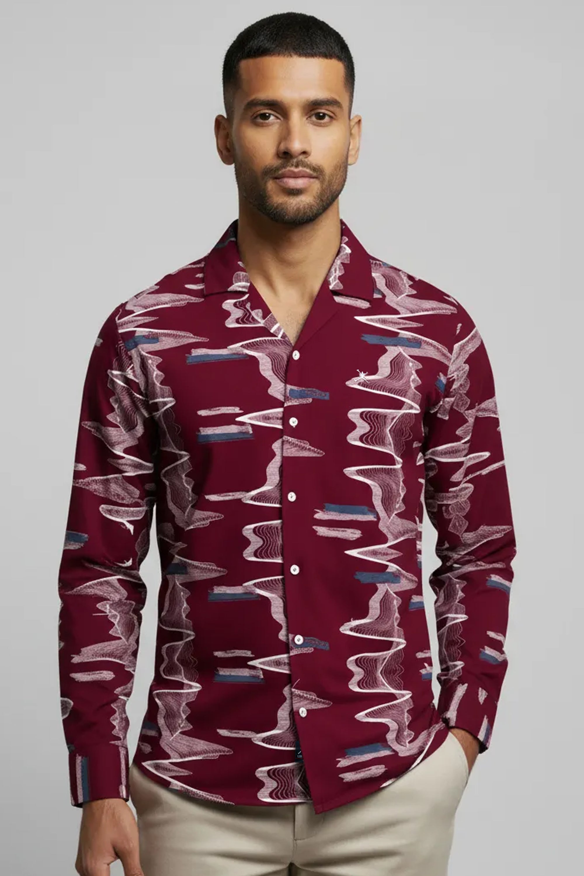 Slim Fit Printed S/S Shirt