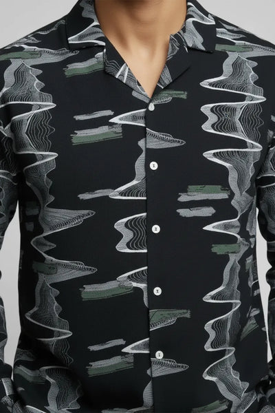 Slim Fit Printed S/S Shirt