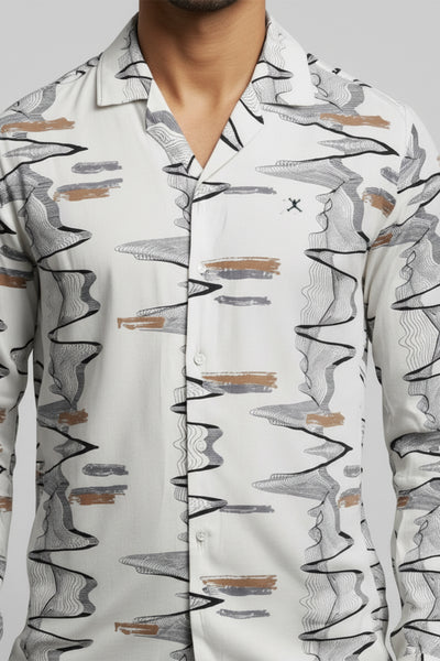 Slim Fit Printed S/S Shirt