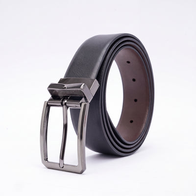 Genuine Leather Reversible Standard Lock Belt - Black | Brown