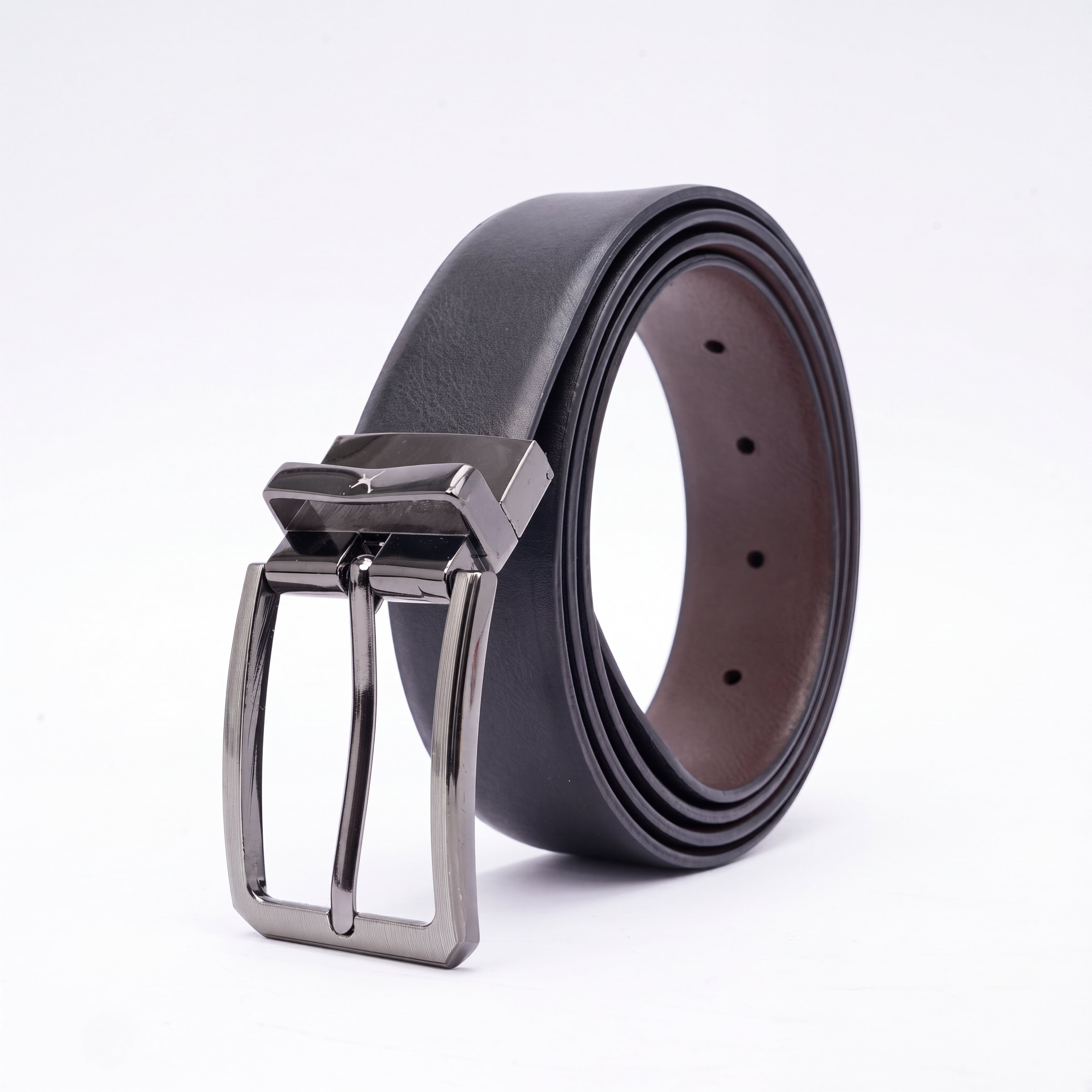 Genuine Leather Reversible Standard Lock Belt - Black | Brown