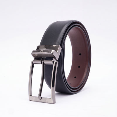 Genuine Leather Reversible Standard Lock Belt - Black | Brown