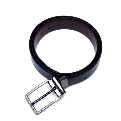 Genuine Leather Reversible Standard Lock Belt - Black | Coffee Brown