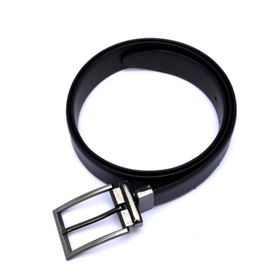 Genuine Leather Reversible Standard Lock Belt - Black | Dark Brown