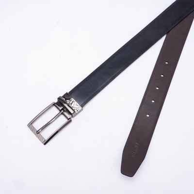Genuine Leather Reversible Standard Lock Belt - Black | Coffee Brown