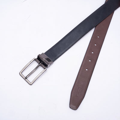 Genuine Leather Reversible Standard Lock Belt - Black | Coffee Brown