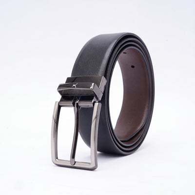 Genuine Leather Reversible Standard Lock Belt - Black | Coffee Brown