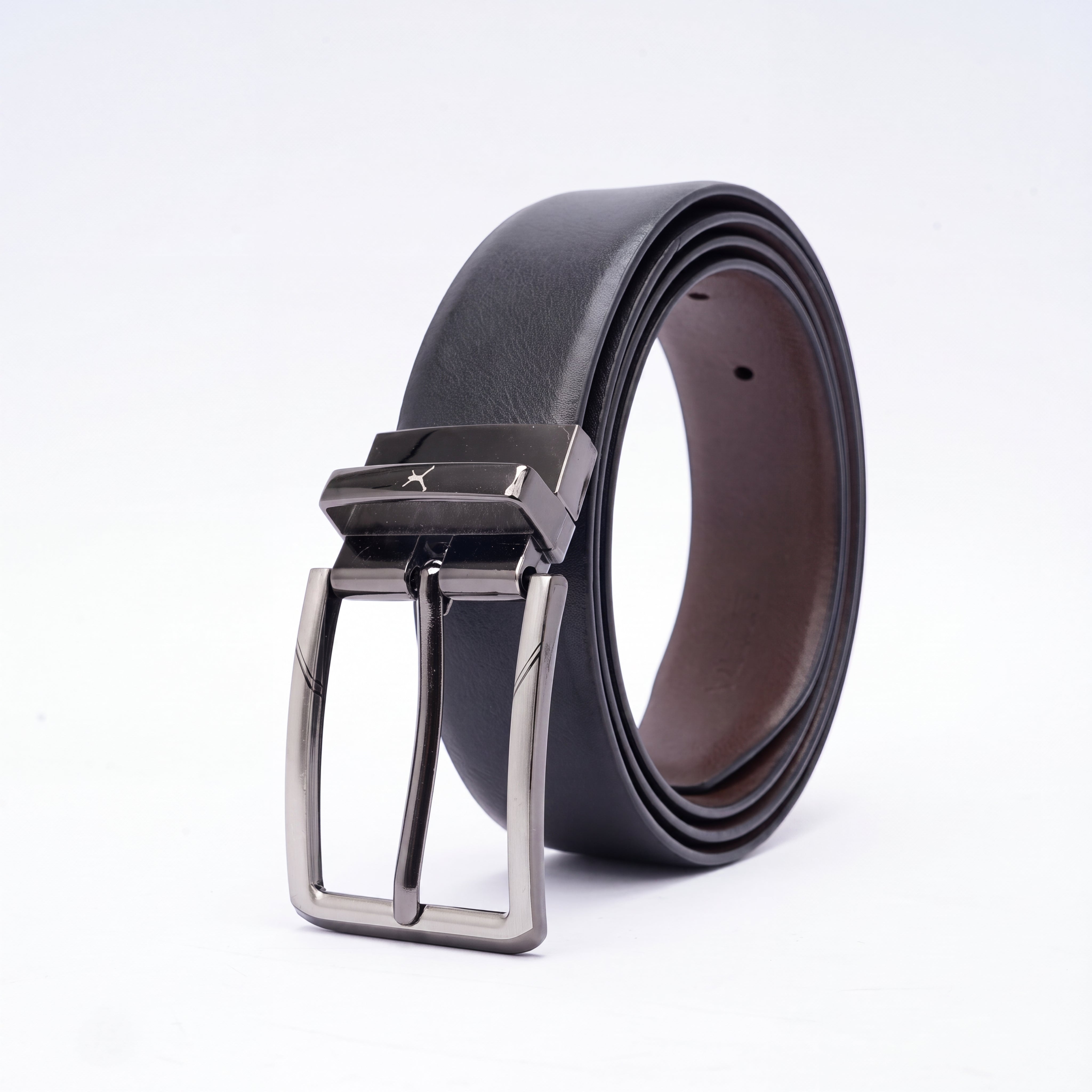 Genuine Leather Reversible Standard Lock Belt - Black | Coffee Brown