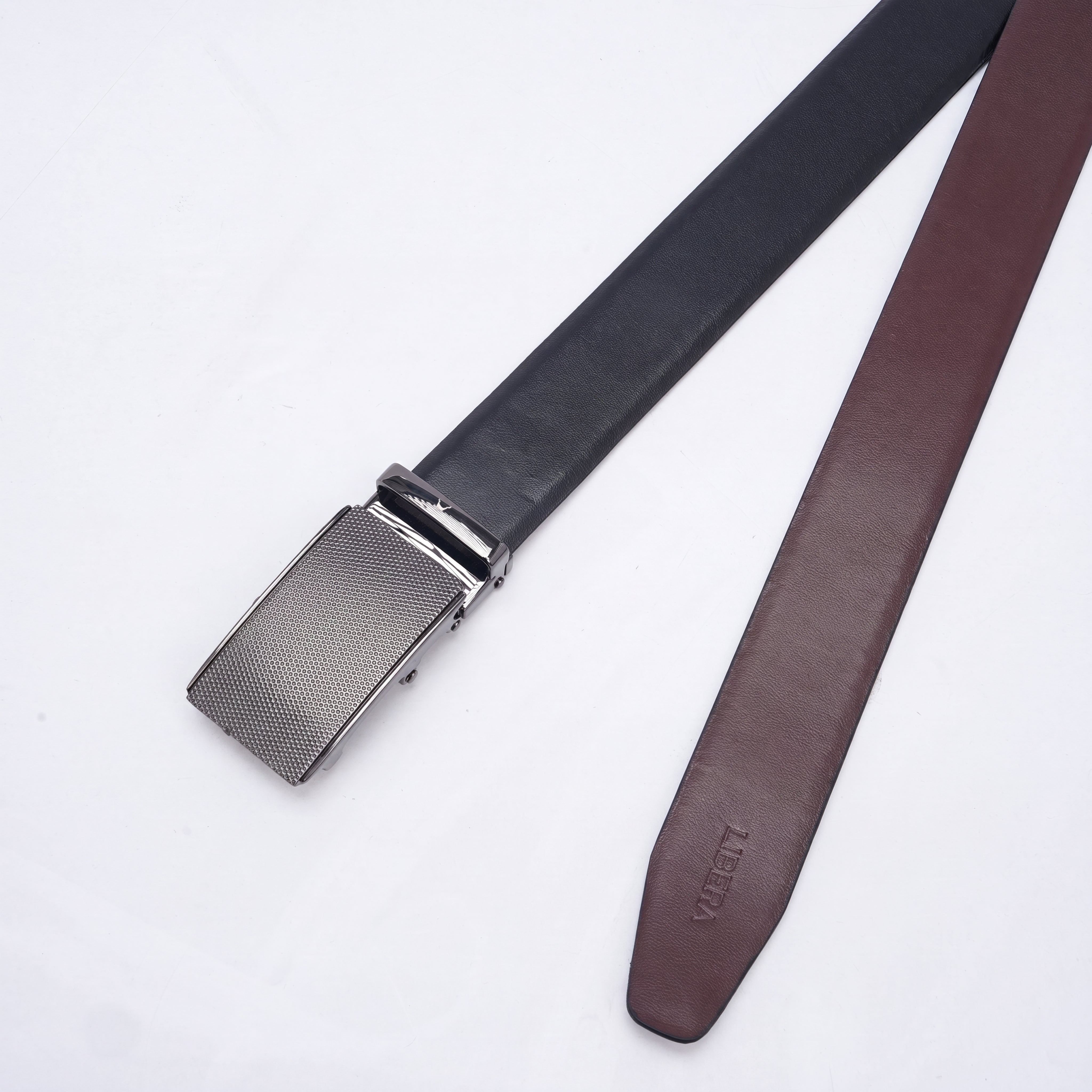 Genuine Leather Auto Lock Belt - Black | Brown