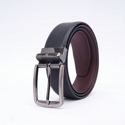 Genuine Leather Reversible Standard Lock Belt - Black | Brown