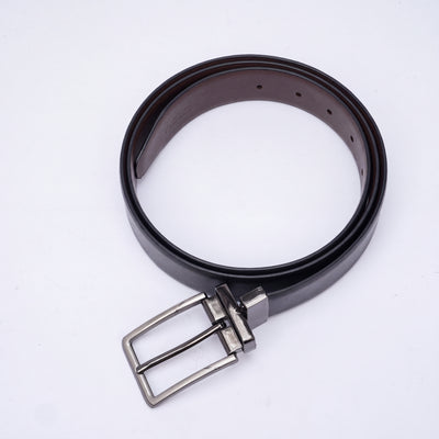 Genuine Leather Reversible Standard Lock Belt - Black | Coffee Brown