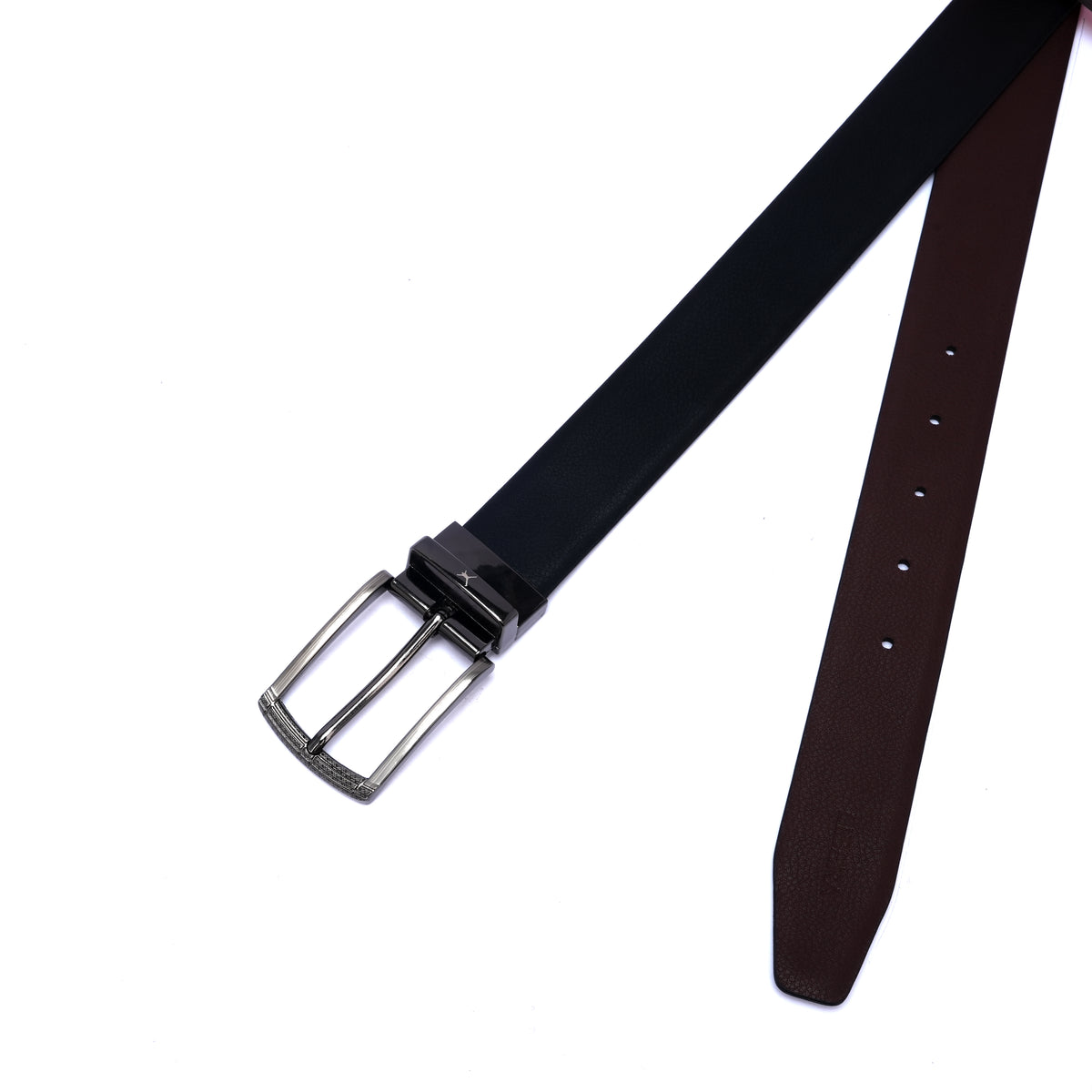 Genuine Leather Reversible Standard Lock Belt - Black | Coffee Brown