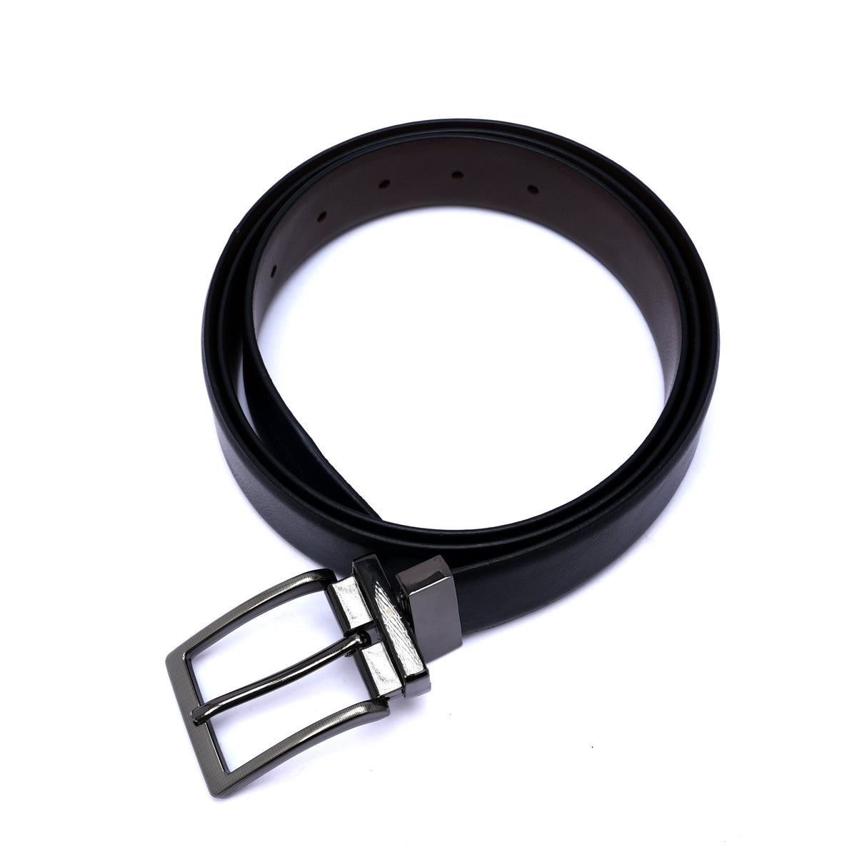 Genuine Leather Reversible Standard Lock Belt - Black | Coffee Brown