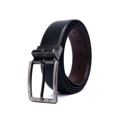 Genuine Leather Reversible Standard Lock Belt - Black | Coffee Brown