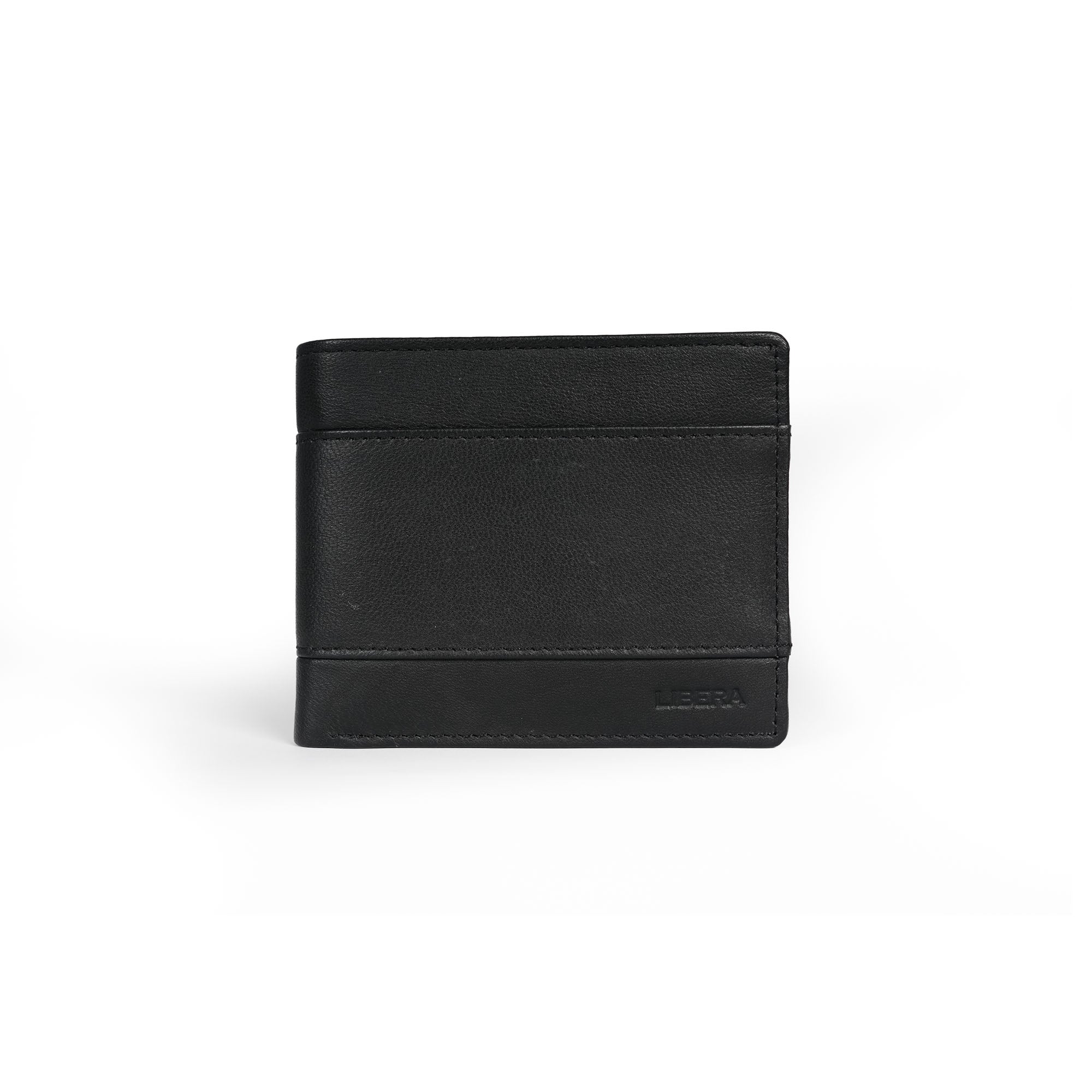 Genuine Leather RFID Wallet - Black