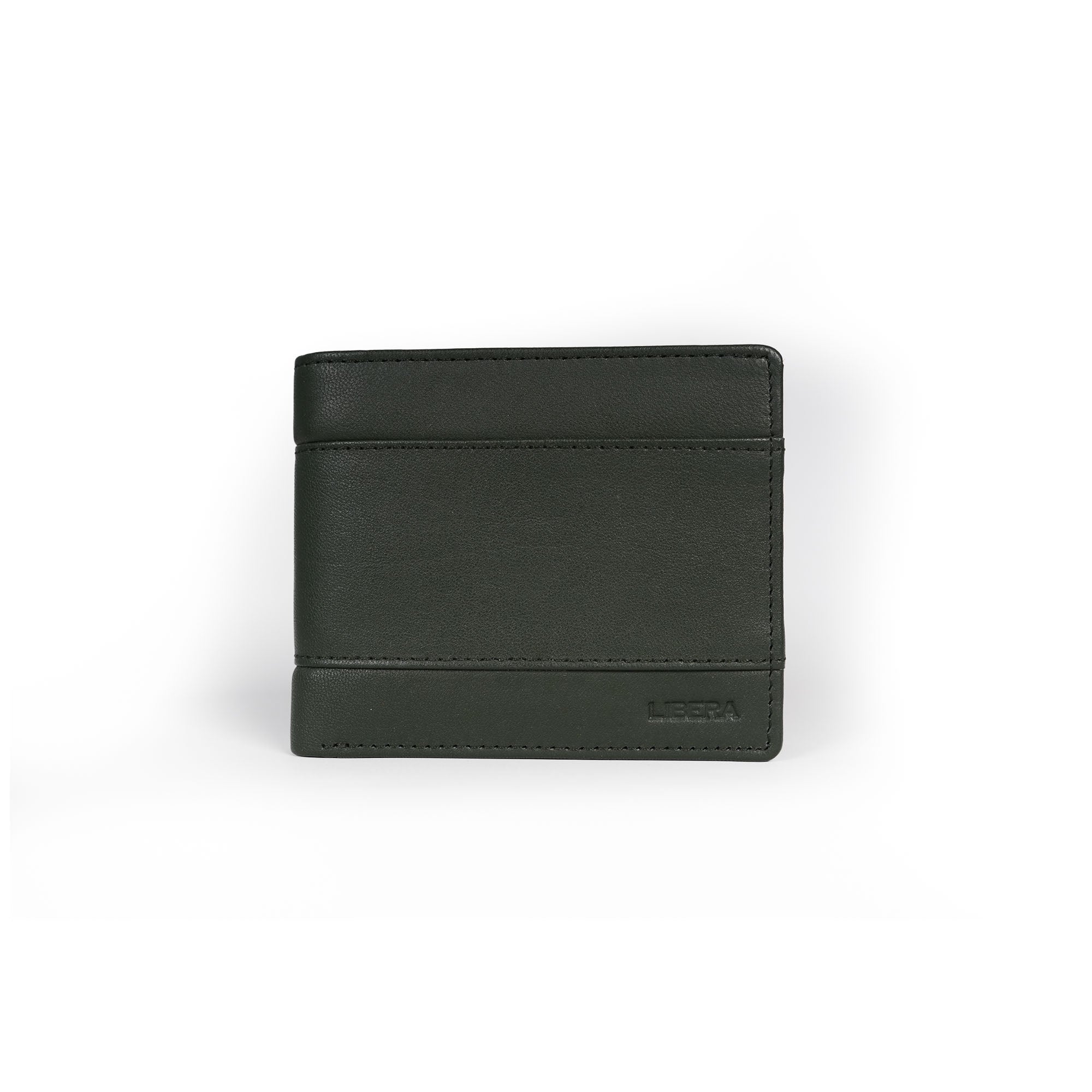 Genuine Leather RFID Wallet - Green