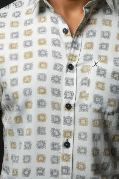 Slim Fit Printed - S/S Shirt