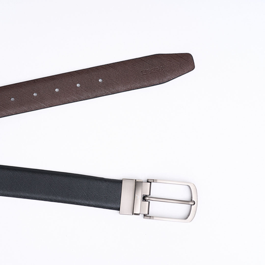 Reversible Standard Lock Belt - Black / Dark Brown