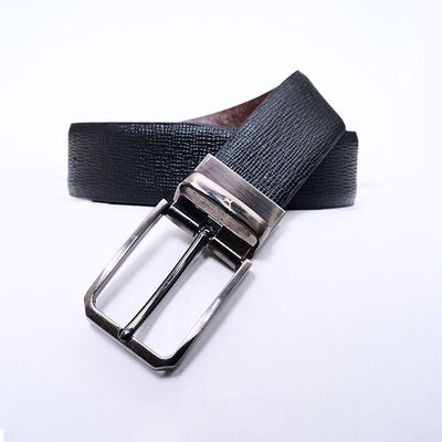 Reversible Standard Lock Belt - Black / Dark Brown