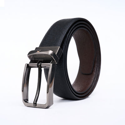 Reversible Standard Lock Belt - Black / Dark Brown