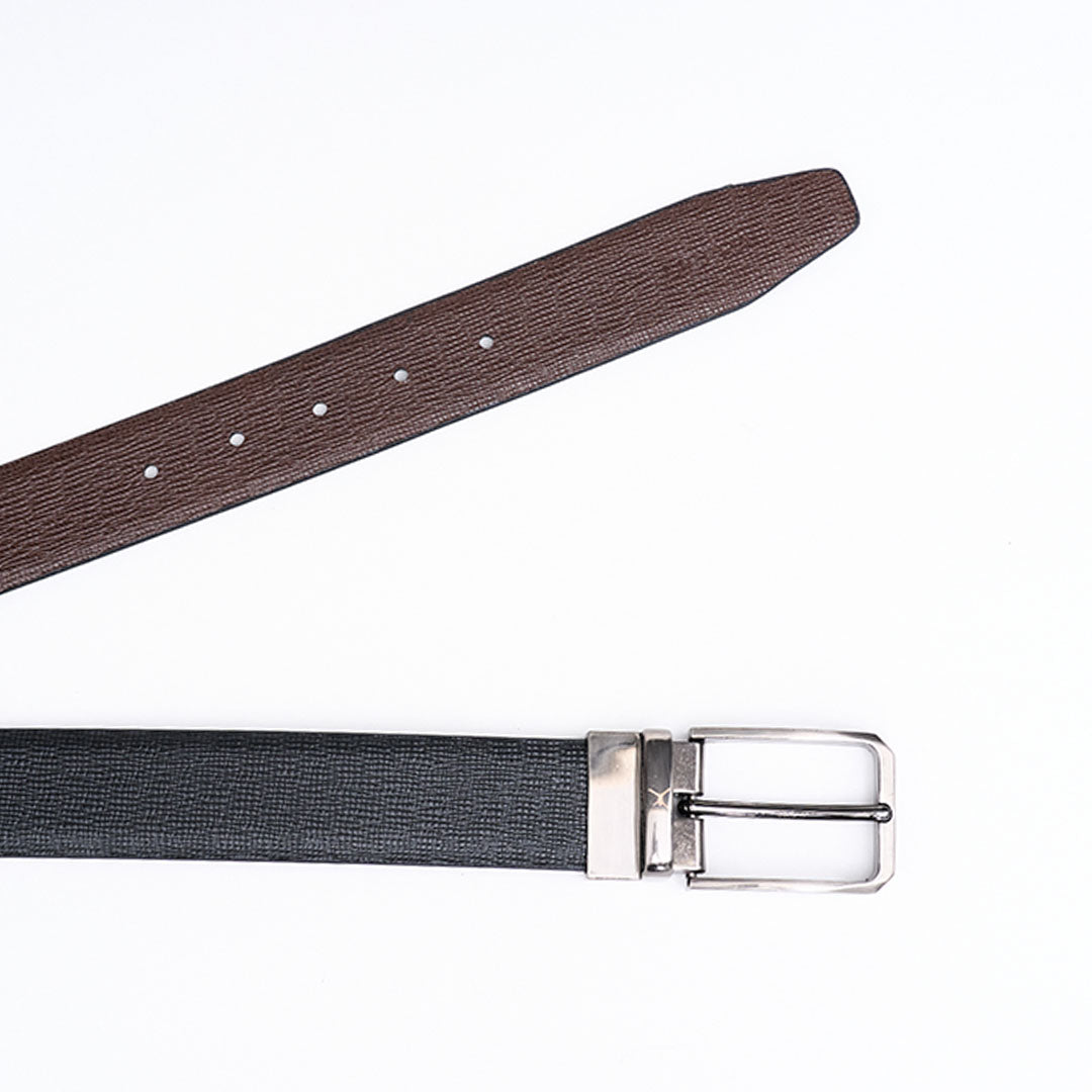Reversible Standard Lock Belt - Black / Dark Brown
