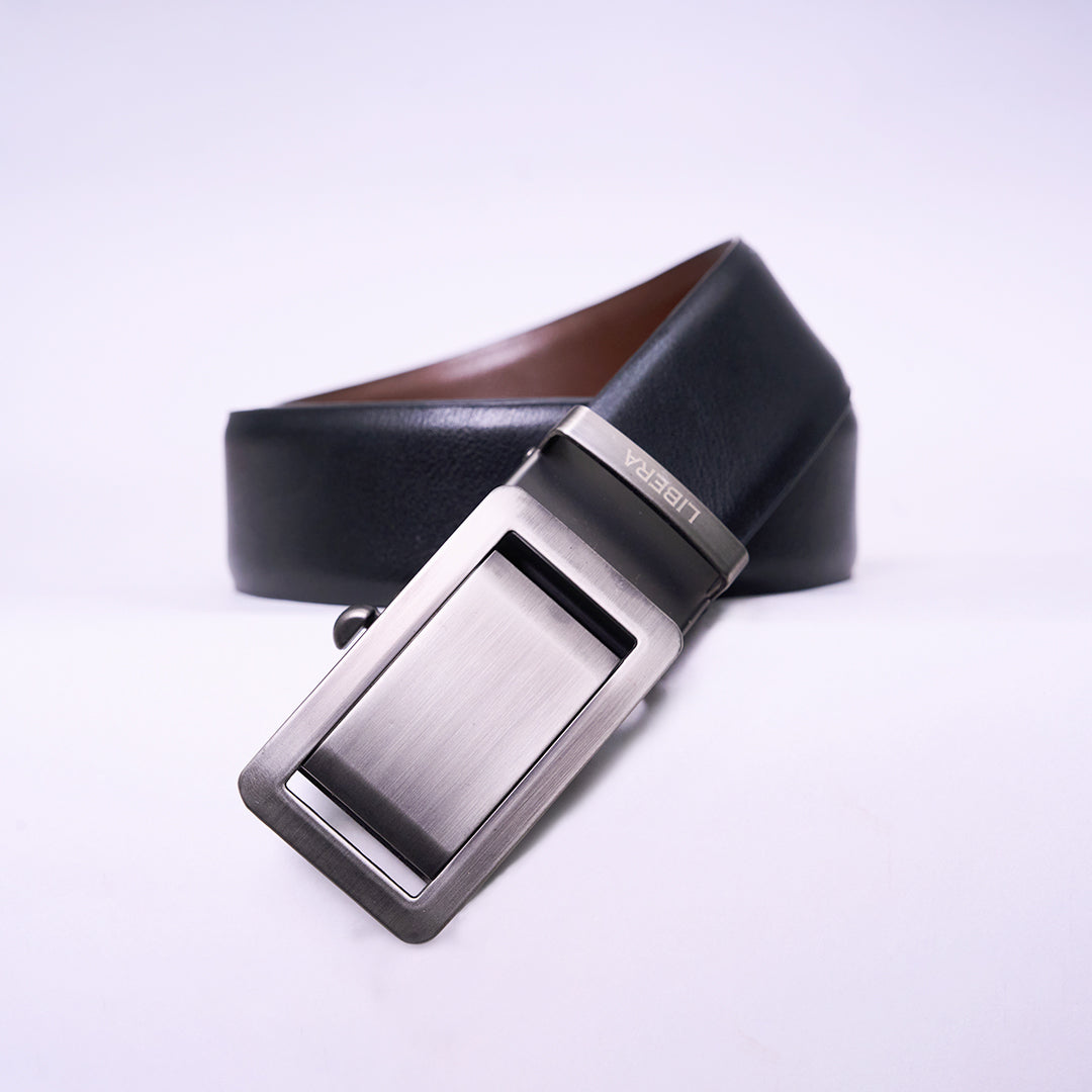 Auto Lock Belt - Black | Light Brown