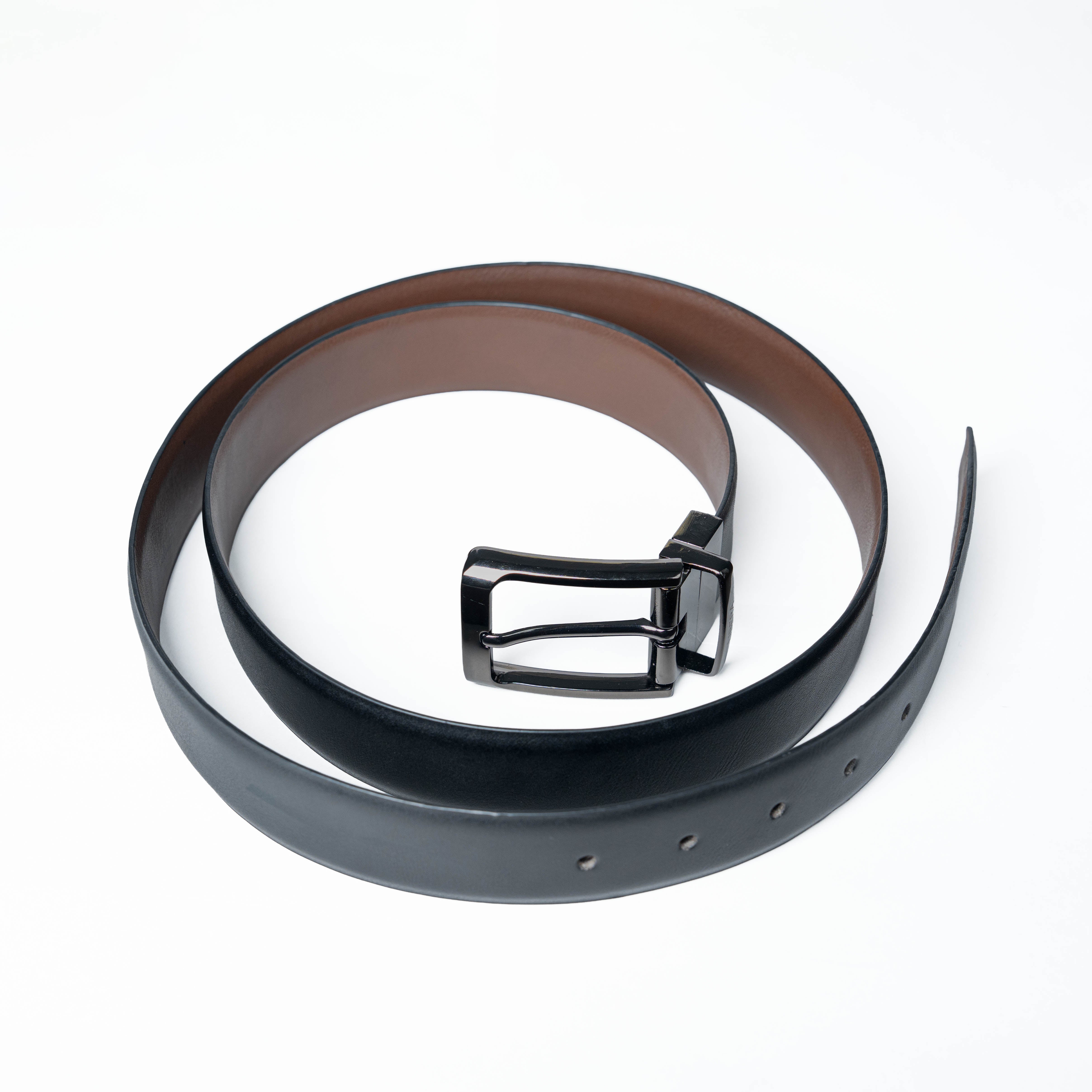 Reversible Standard Lock Belt - Black / Dark Brown