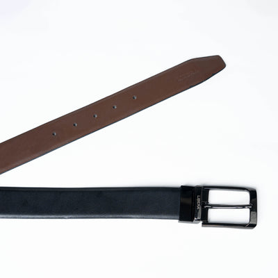 Reversible Standard Lock Belt - Black / Dark Brown
