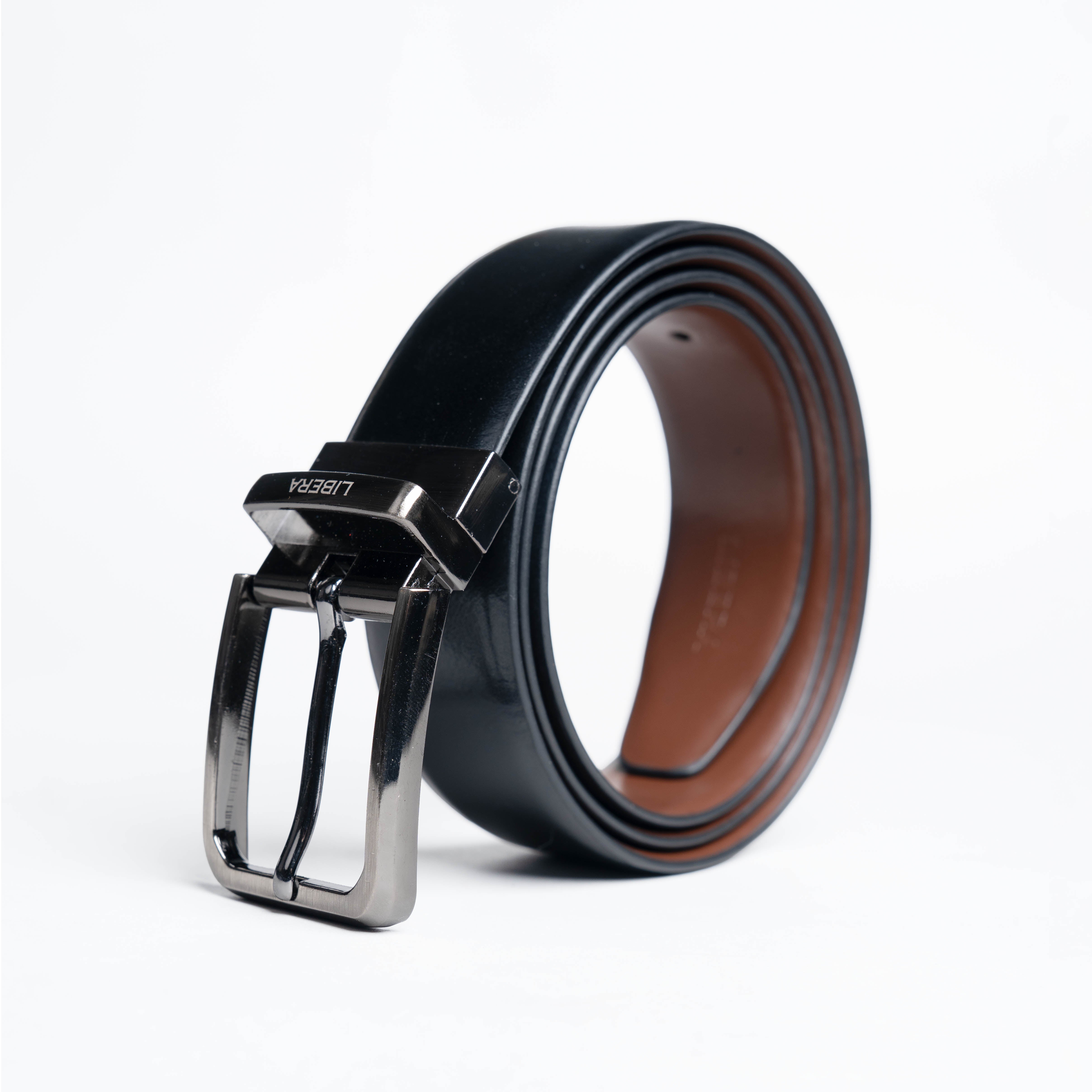 Reversible Standard Lock Belt - Black / Light Brown