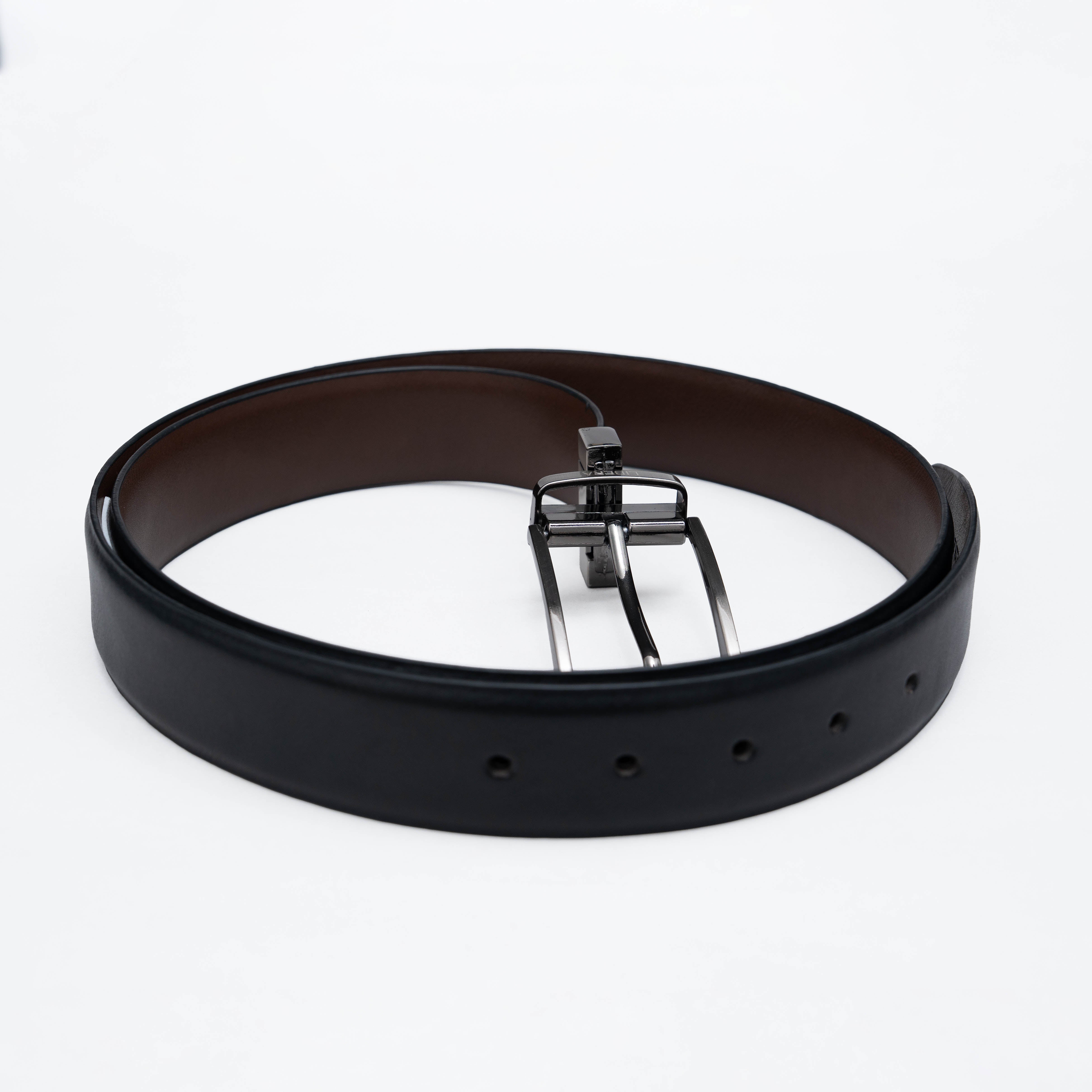 Reversible Standard Lock Belt - Black / Dark Brown