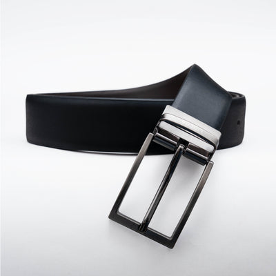 Reversible Standard Lock Belt - Black / Dark Brown