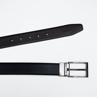 Reversible Standard Lock Belt - Black / Dark Brown