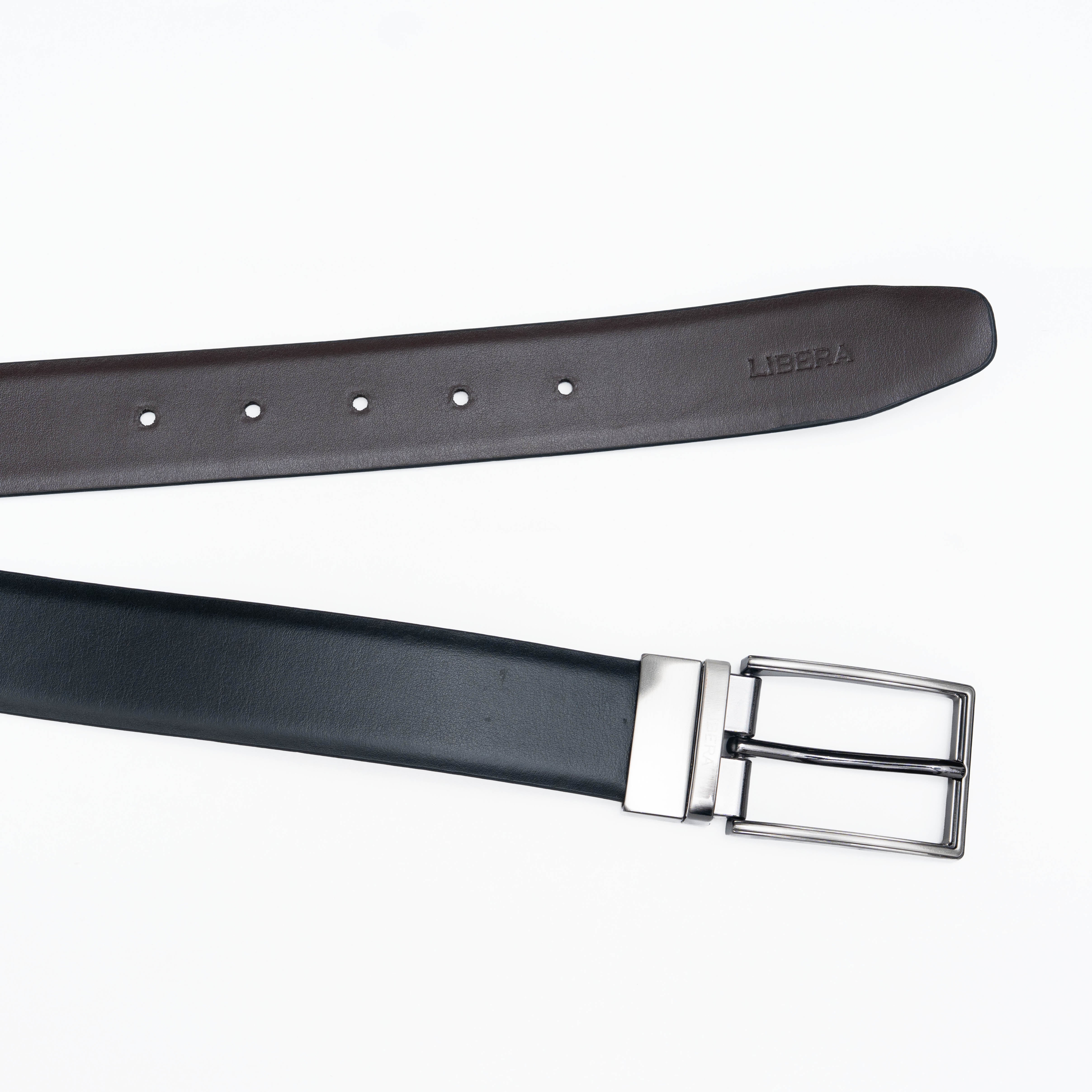 Reversible Standard Lock Belt - Black / Dark Brown