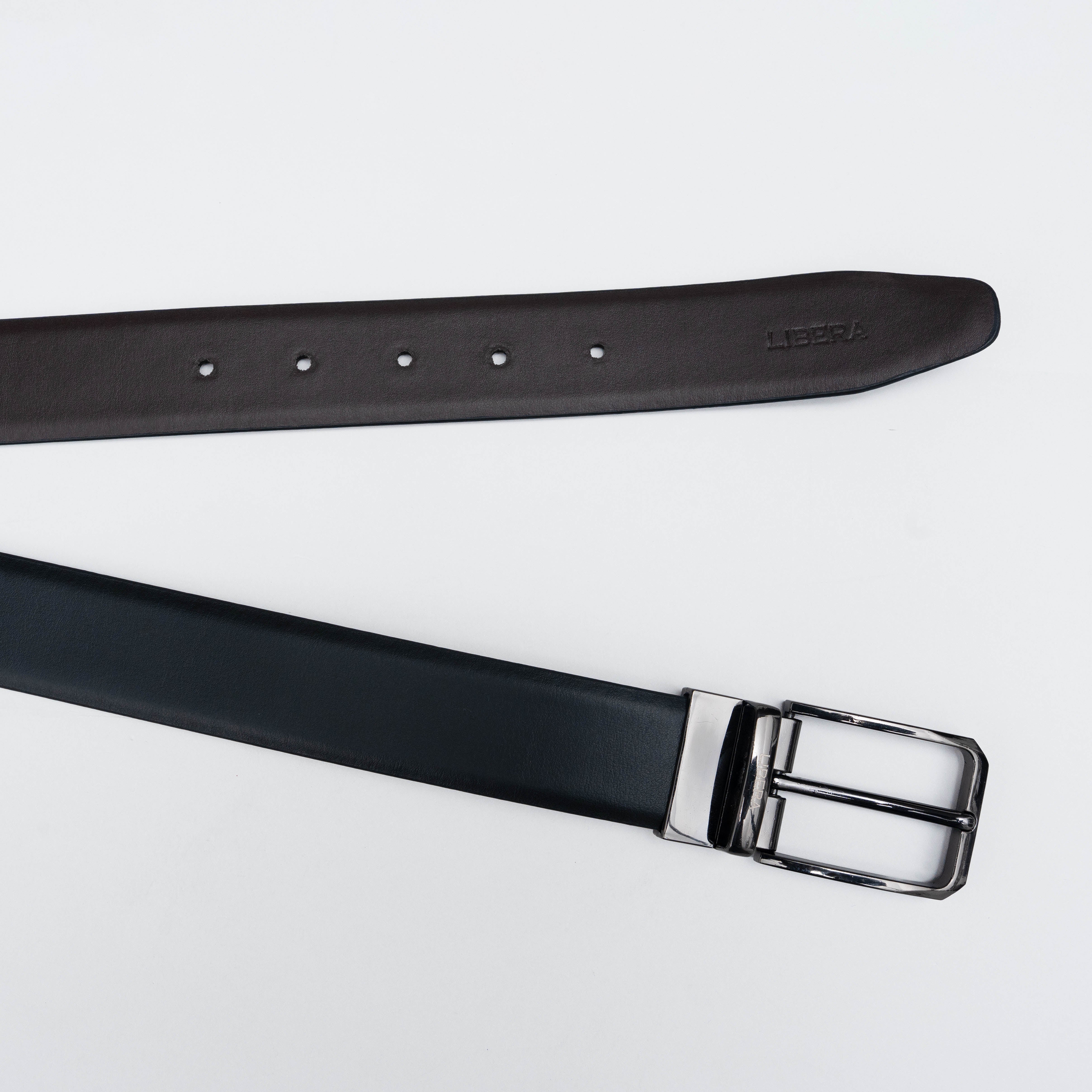 Reversible Standard Lock Belt - Black / Dark Brown