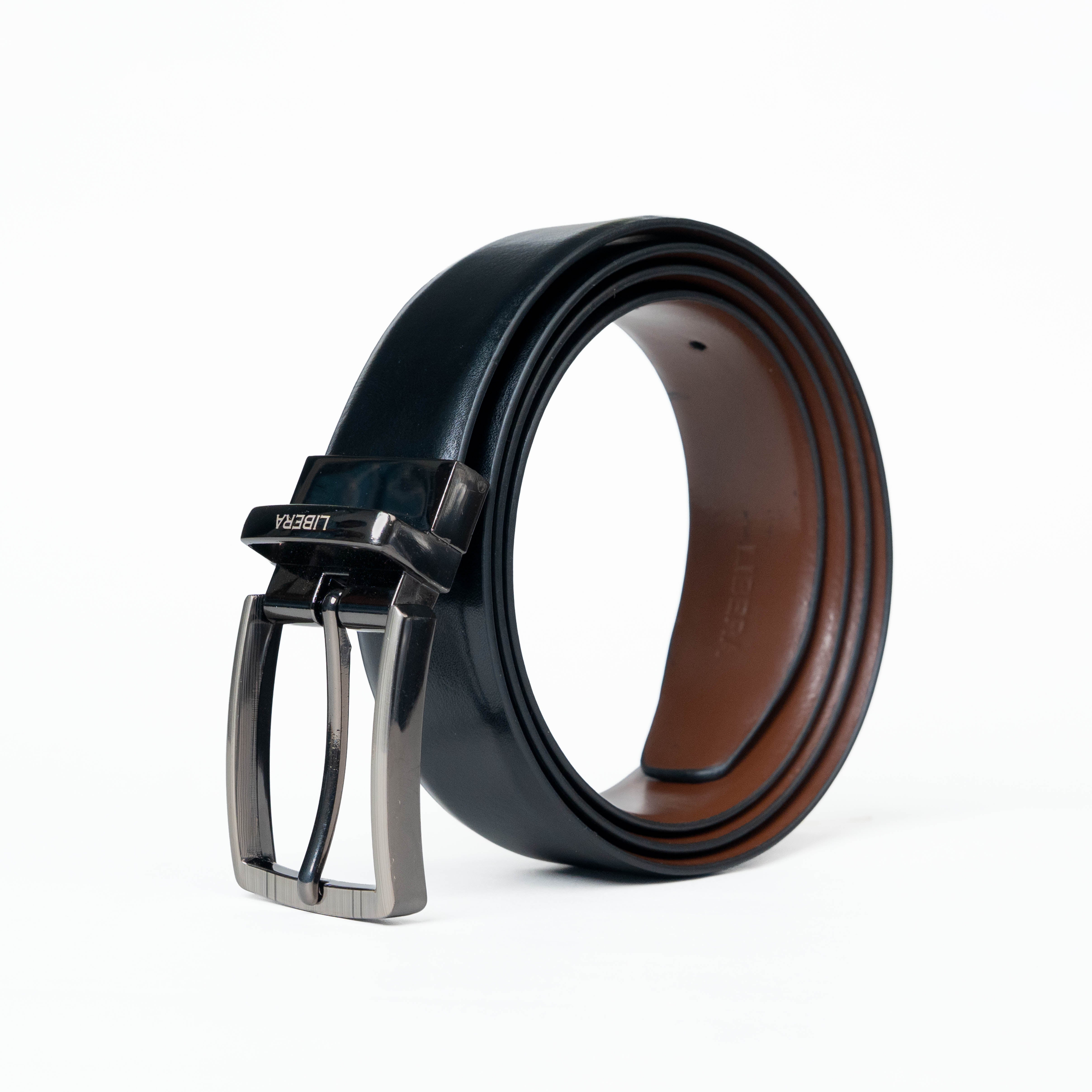 Reversible Standard Lock Belt - Black / Light Brown