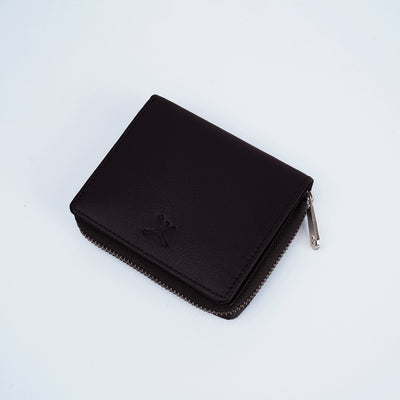 Italian Leather Ladies Wallet - Coffee Brown