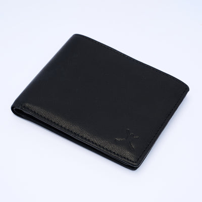 Genuine Leather RFID Wallet - Black