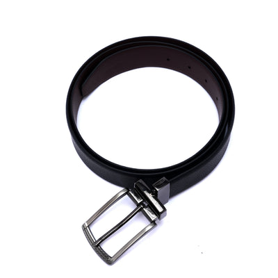 Genuine Leather Reversible Standard Lock Belt - Black | Coffee Brown