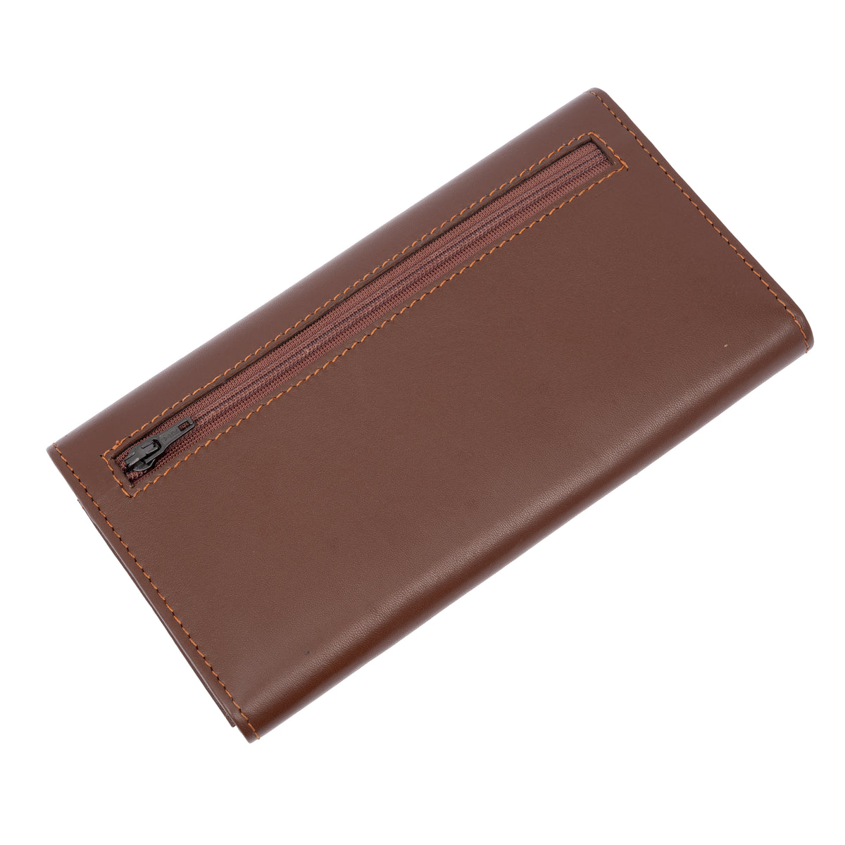 Italian Leather RFID Ladies Wallet - Tan