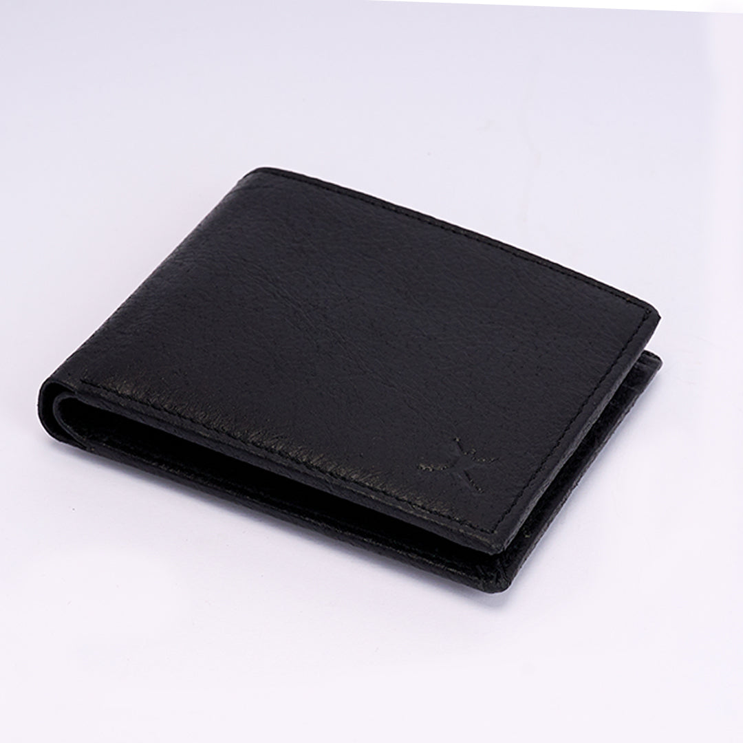 Italian Leather RFID Wallet - Black