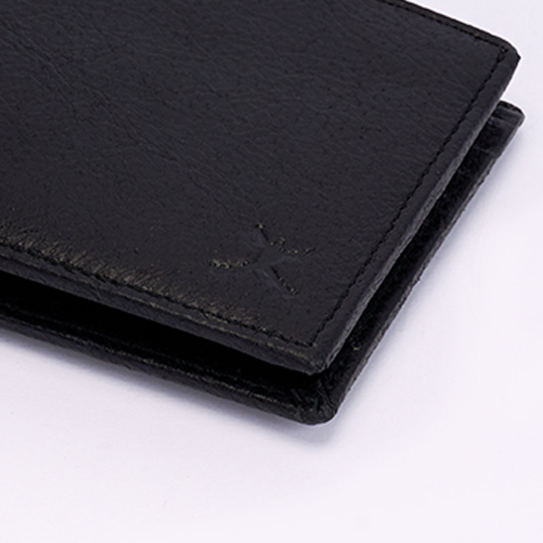 Italian Leather RFID Wallet - Black