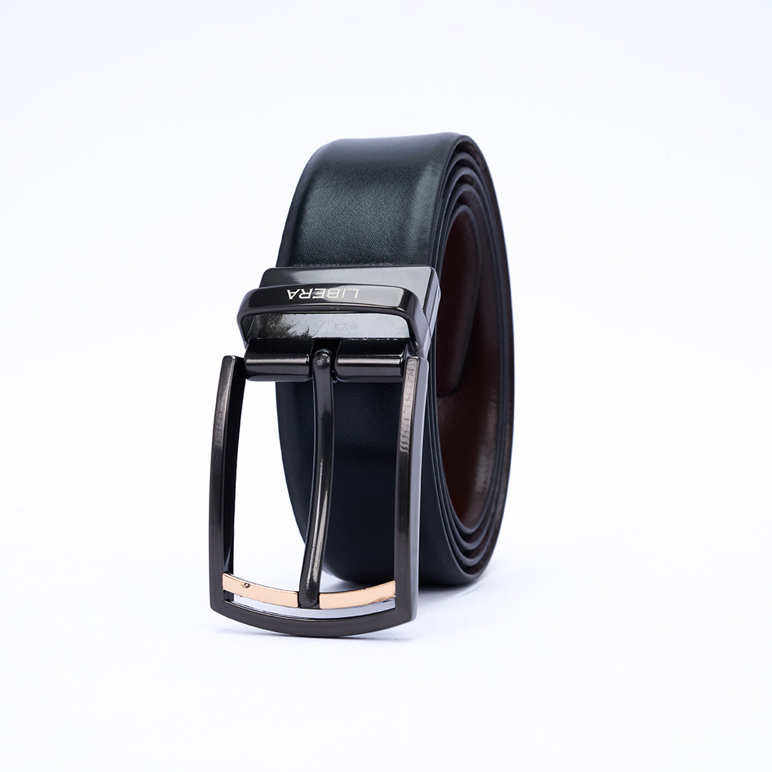 Reversible Standard Lock Belt - Black & Coffee Brown