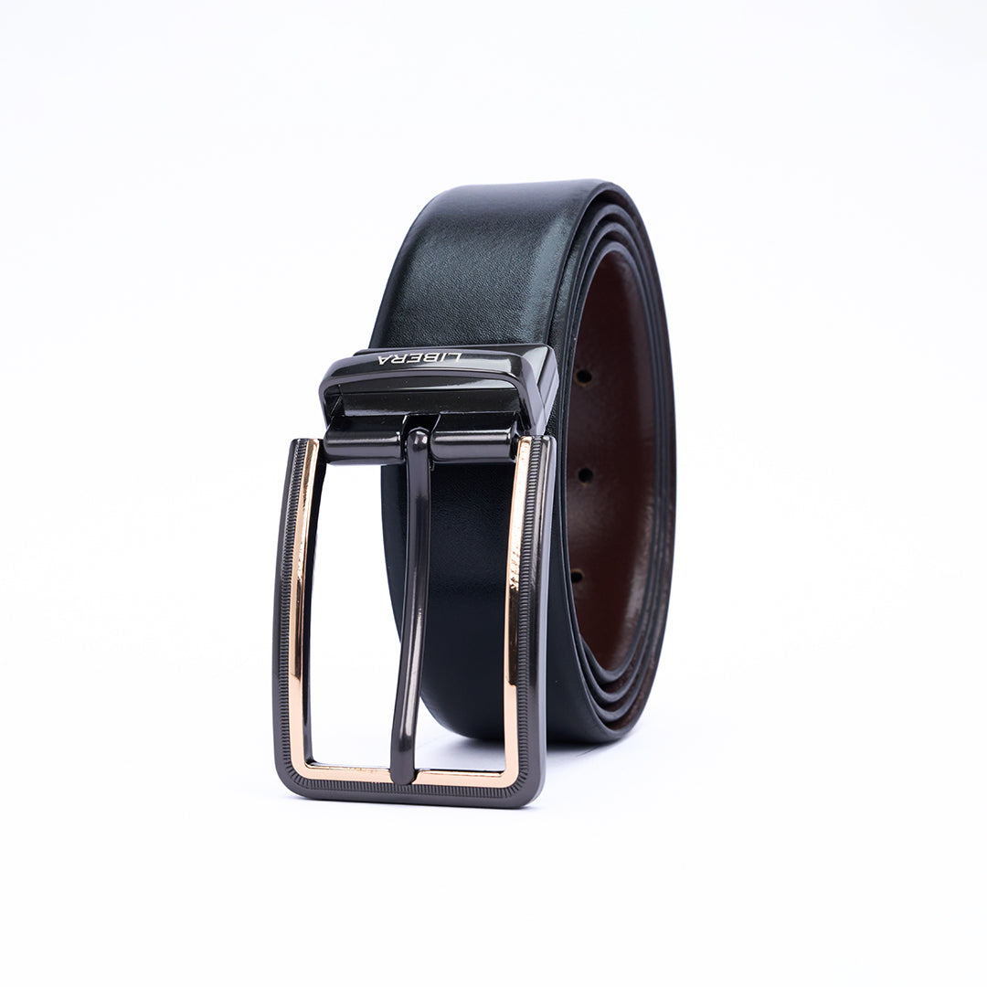Reversible Standard Lock Belt - Black & Coffee Brown