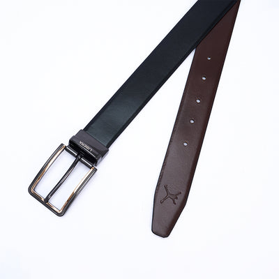 Reversible Standard Lock Belt - Black & Coffee Brown