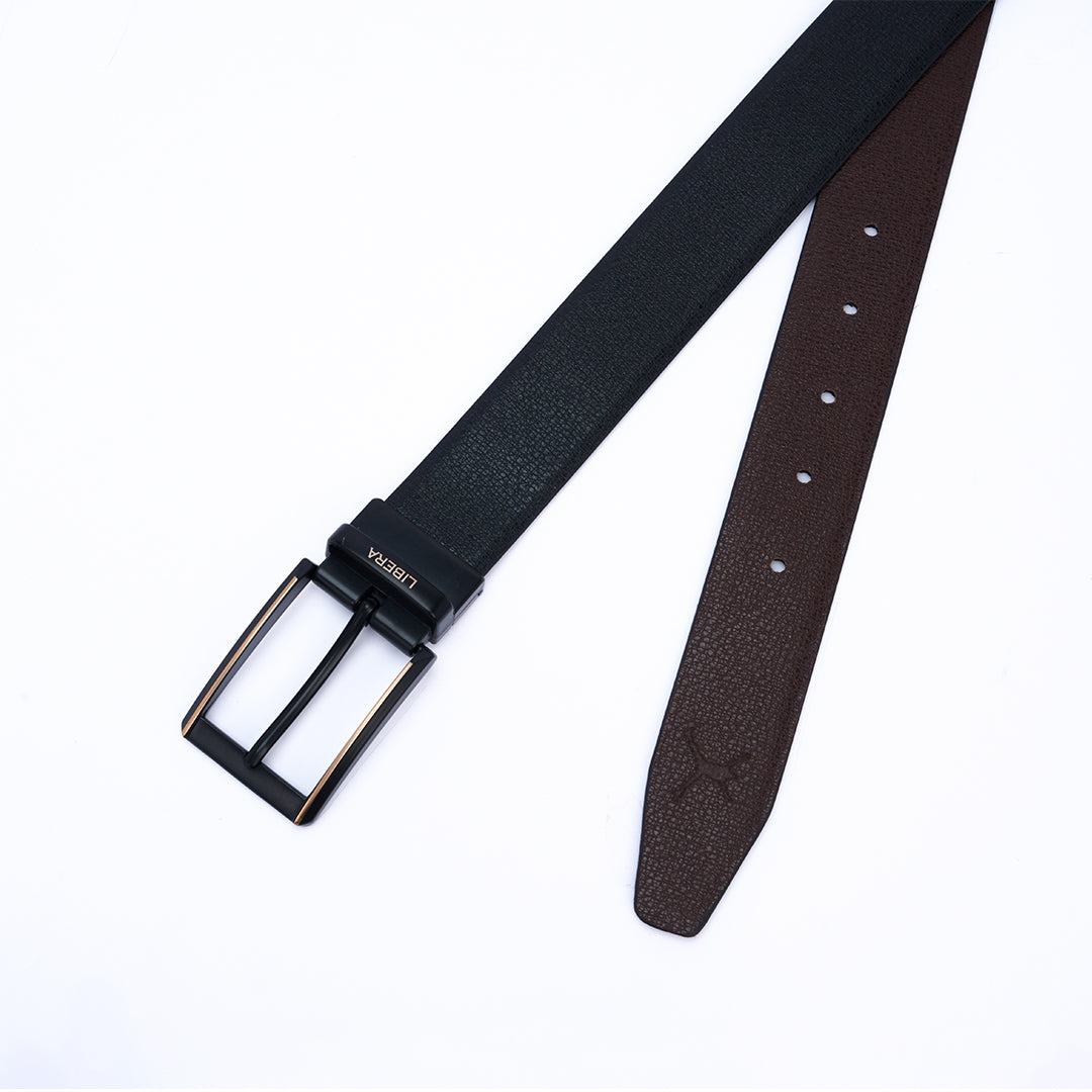 Reversible Standard Lock Belt - Black & Coffee Brown