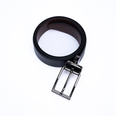 Reversible Standard Lock Belt - Black & Coffee Brown