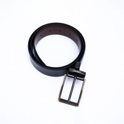Reversible Standard Lock Belt - Black & Coffee Brown