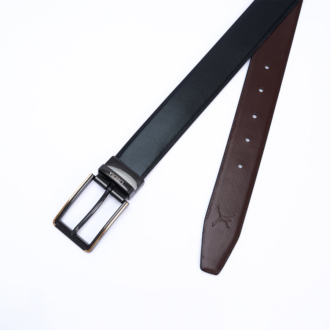 Reversible Standard Lock Belt - Black & Coffee Brown